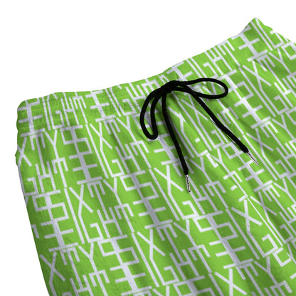 Sixty Eight 93 Logo White Green Apple Unisex Thicken Pajama Set #5