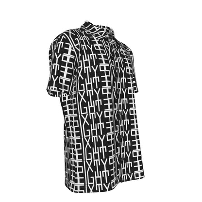 Sixty Eight 93 Infinity White & Black Button Up Shirt