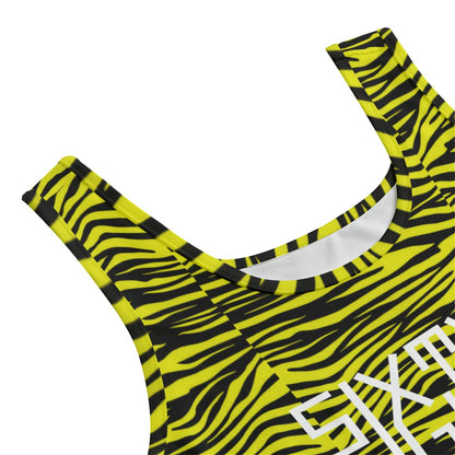 Sixty Eight 93 Logo White Zebra Black Lemonade Women's Yoga Set