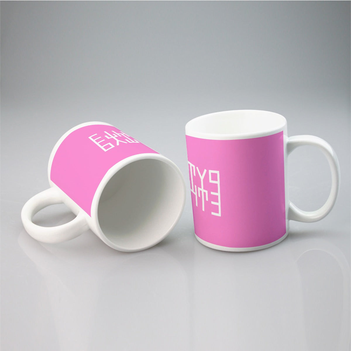 Sixty Eight 93 Logo White Pink Mug #5