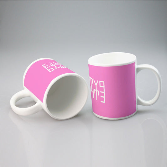 Sixty Eight 93 Logo White Pink Mug #5
