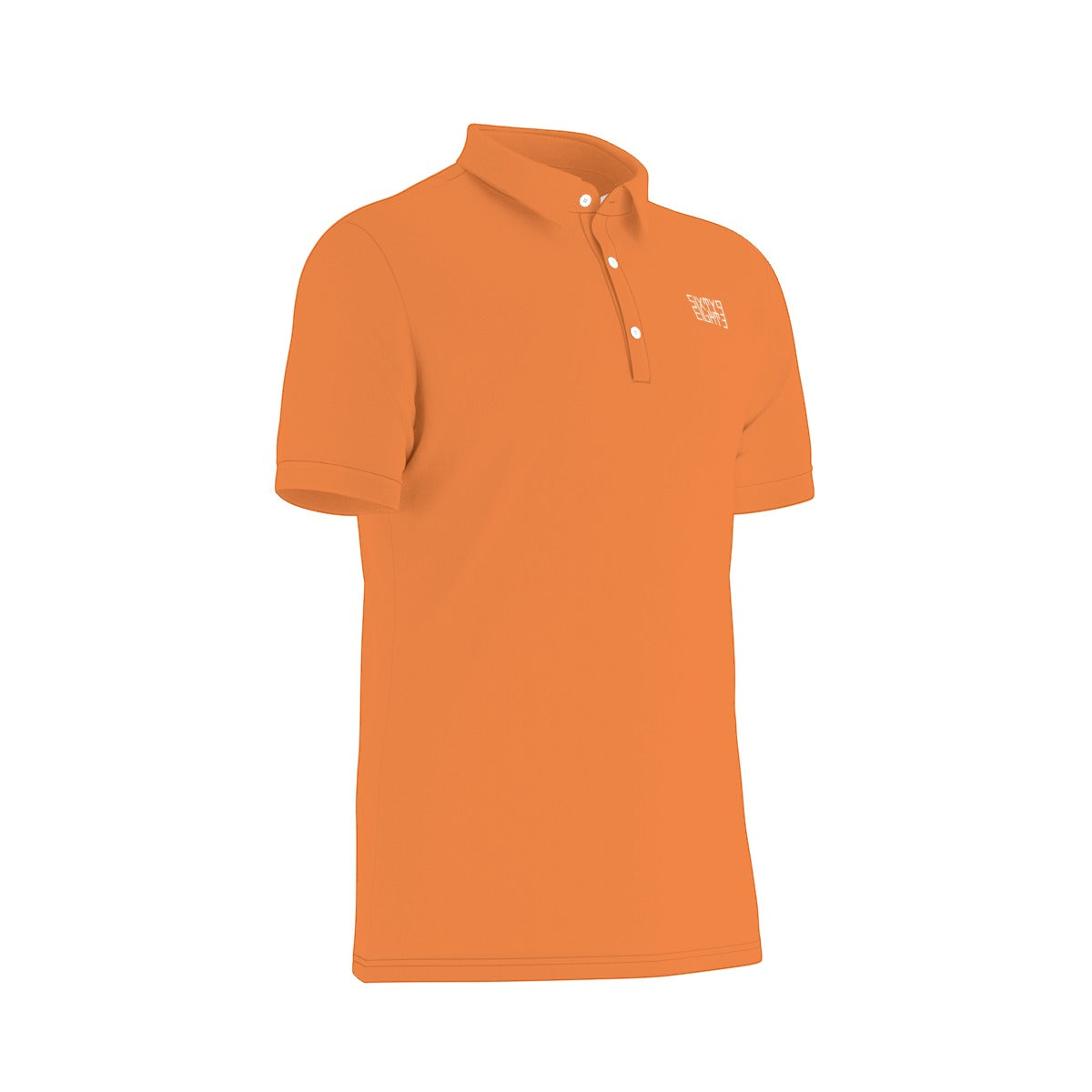 Sixty Eight 93 Logo White Netherland Orange Men's Stretch Polo Shirt