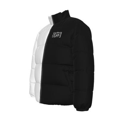 Sixty Eight 93 Logo White Cookies & Creme Unisex Puffer Jacket