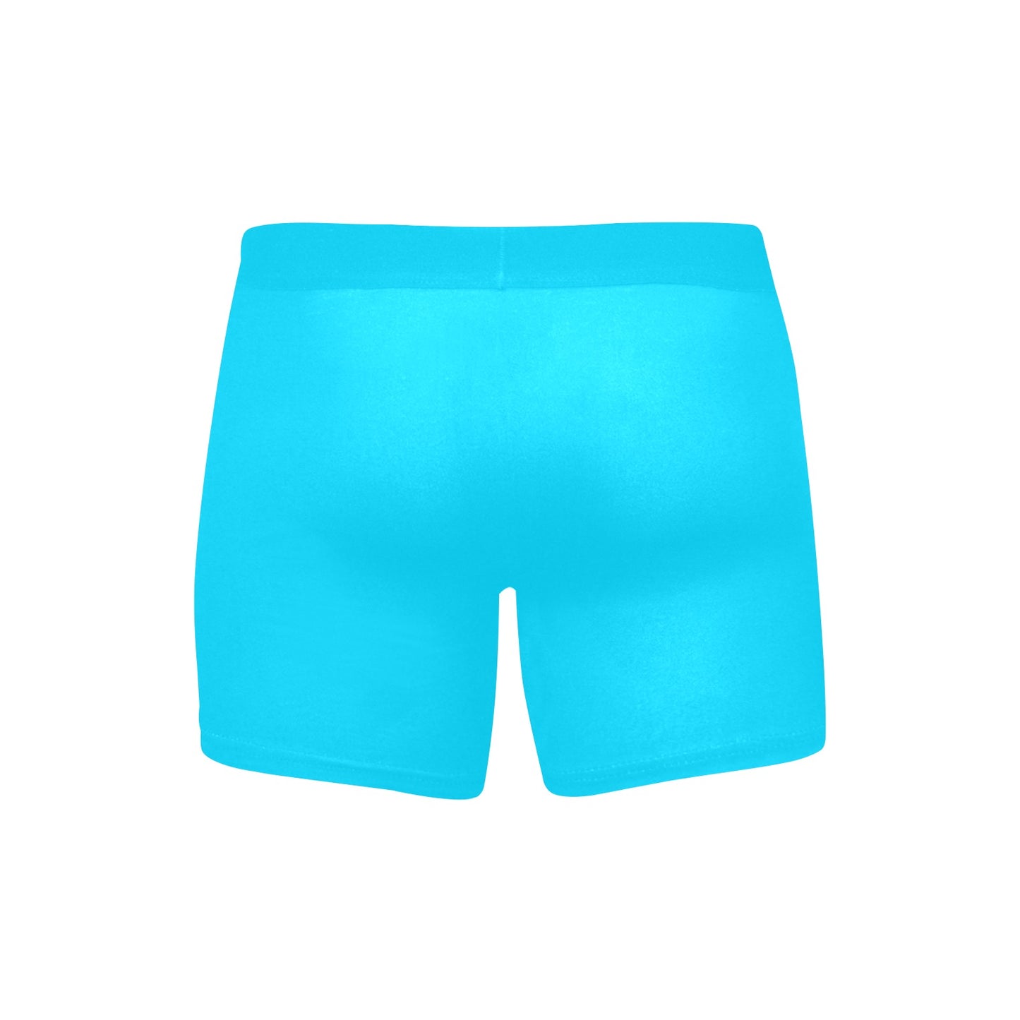 Sixty Eight 93 Logo White Aqua Blue Boxer Briefs with Inner Pocket
