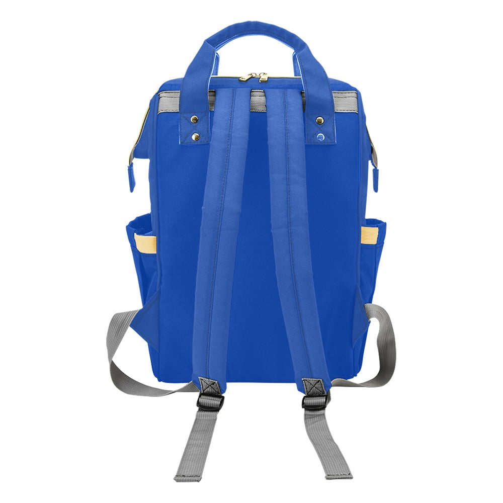 Sixty Eight 93 Logo White Blue Multi-Function BackPack