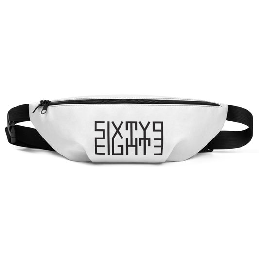 Sixty Eight 93 Logo Black & White Fanny Pack