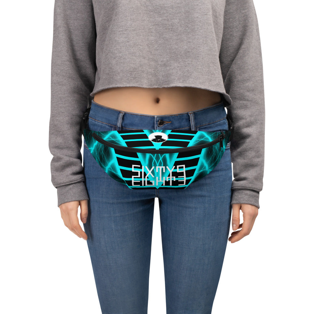 Sixty Eight 93 Logo White FiVe Fanny Pack