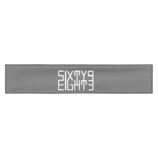 Sixty Eight 93 Logo White Grey Headband