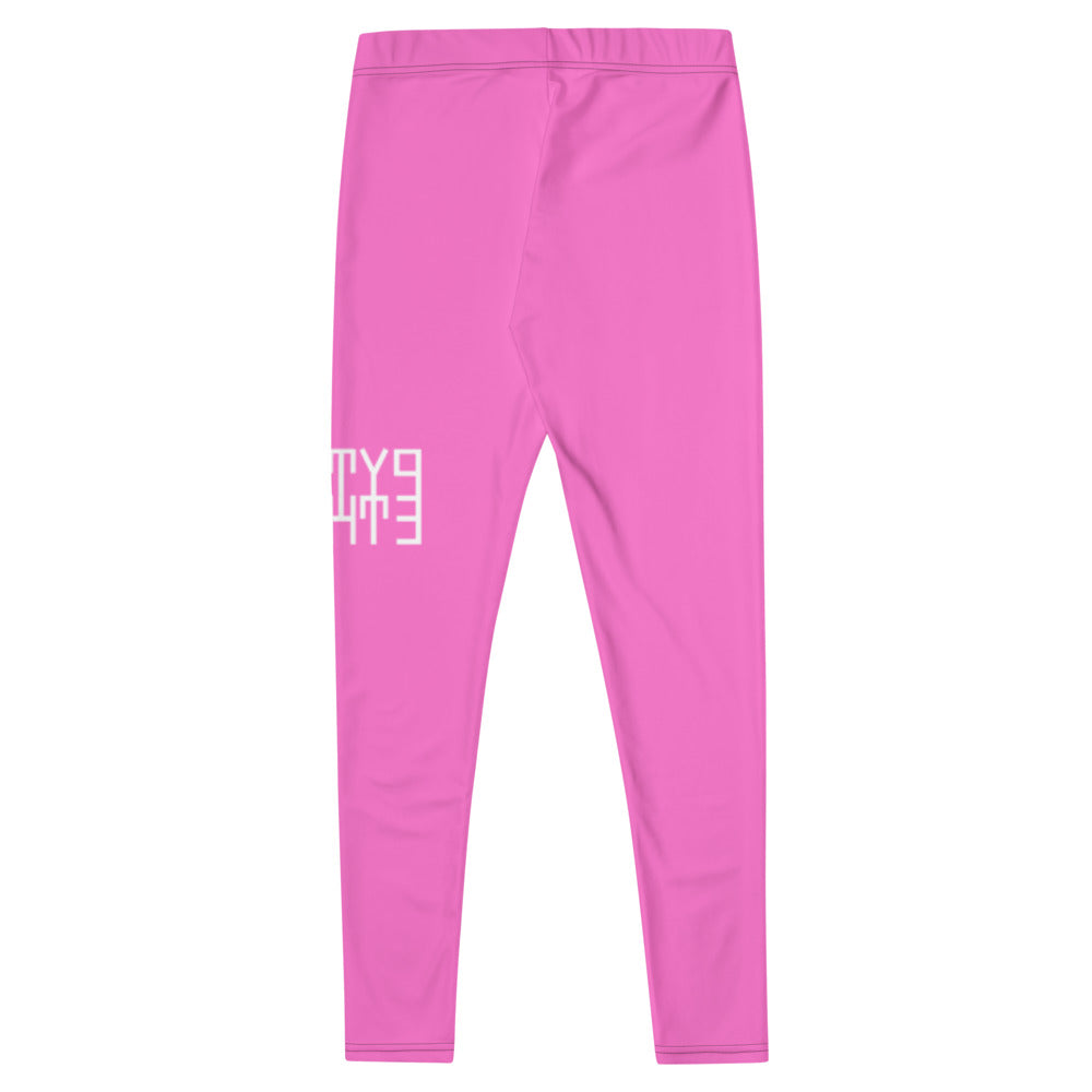 Sixty Eight 93 Logo White Pink Leggings
