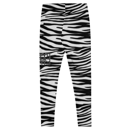 Sixty Eight 93 Logo Black & White OG Zebra Leggings