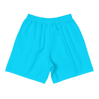 Sixty Eight 93 Logo White & Aqua Blue Men's Shorts