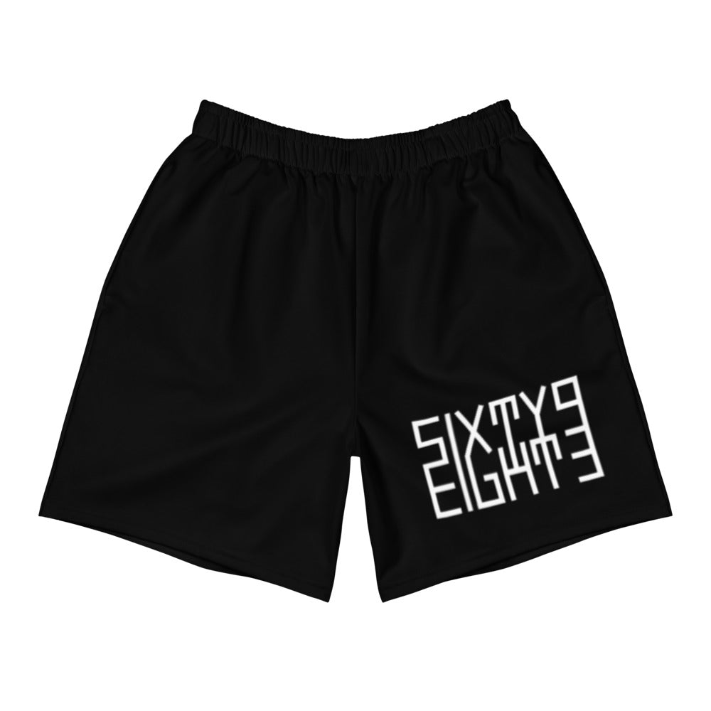 Sixty Eight 93 Logo White & Black Men's Shorts