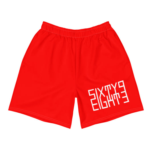 Sixty Eight 93 Logo White & Red Men's Shorts