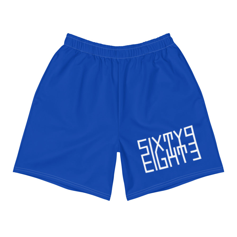 Sixty Eight 93 Logo White & Blue Men's Shorts