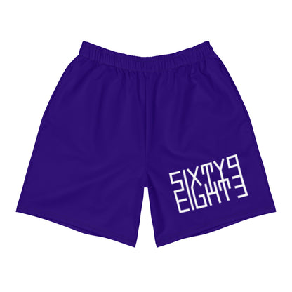 Sixty Eight 93 Logo White & Royal Blue Men's Shorts