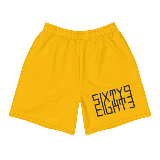 Sixty Eight 93 Logo Black & Orange Men's Shorts