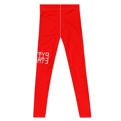 Sixty Eight 93 Logo White & Red Men's Leggings