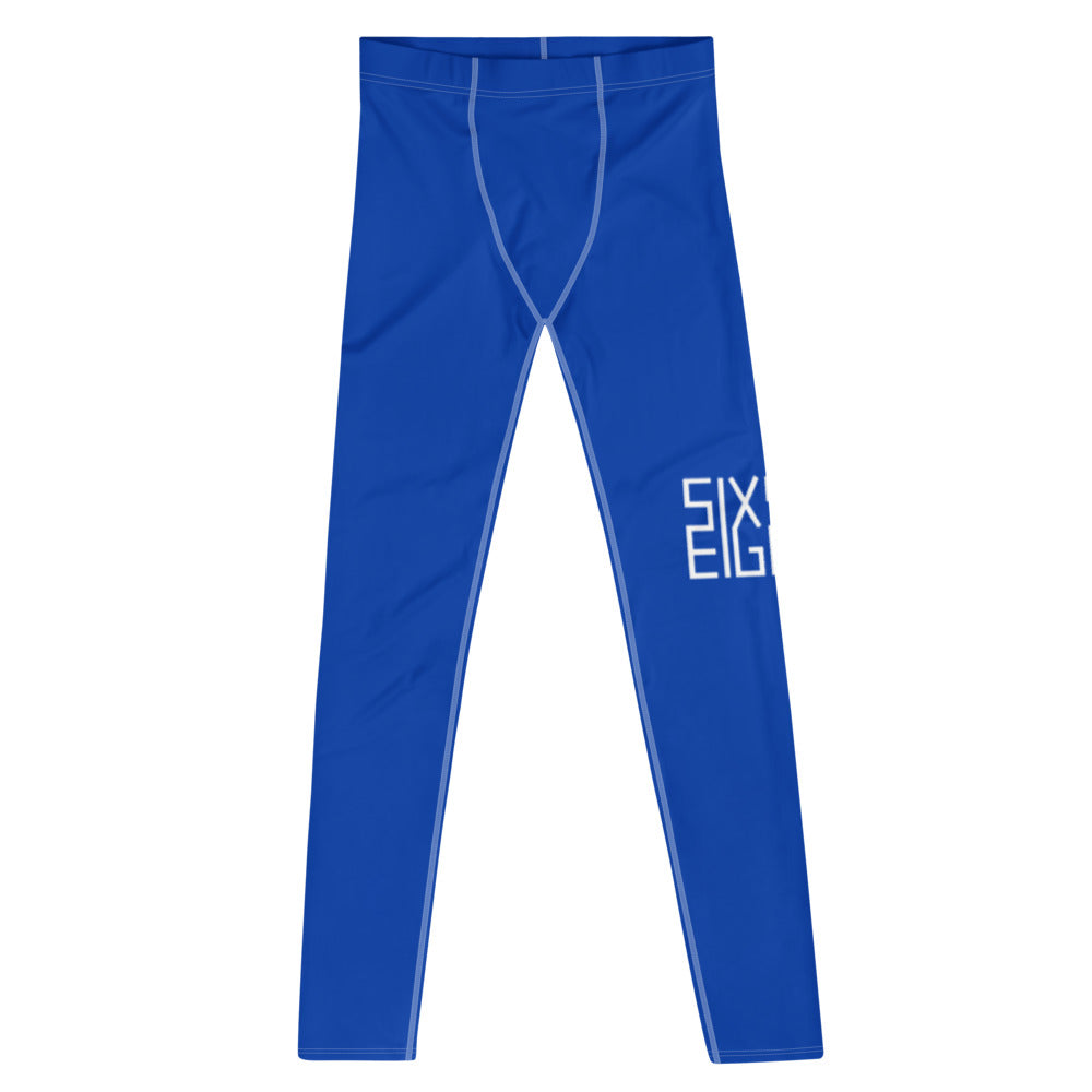 Sixty Eight 93 Logo White & Blue Men's Leggings