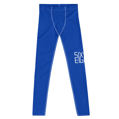 Sixty Eight 93 Logo White & Blue Men's Leggings