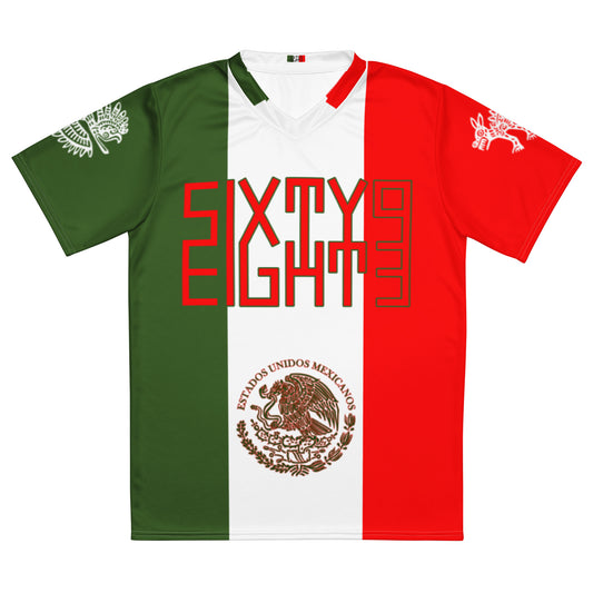 Sixty Eight 93 Logo Red & Green Mexico Unisex Jersey