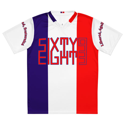Sixty Eight 93 Logo Red & Blue France Unisex Jersey