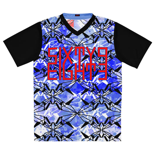 Sixty Eight 93 Logo Red & Blue Japan Unisex Jersey