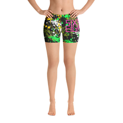 Sixty Eight 93 Logo Fuchsia Drip #7 Women's Shorts