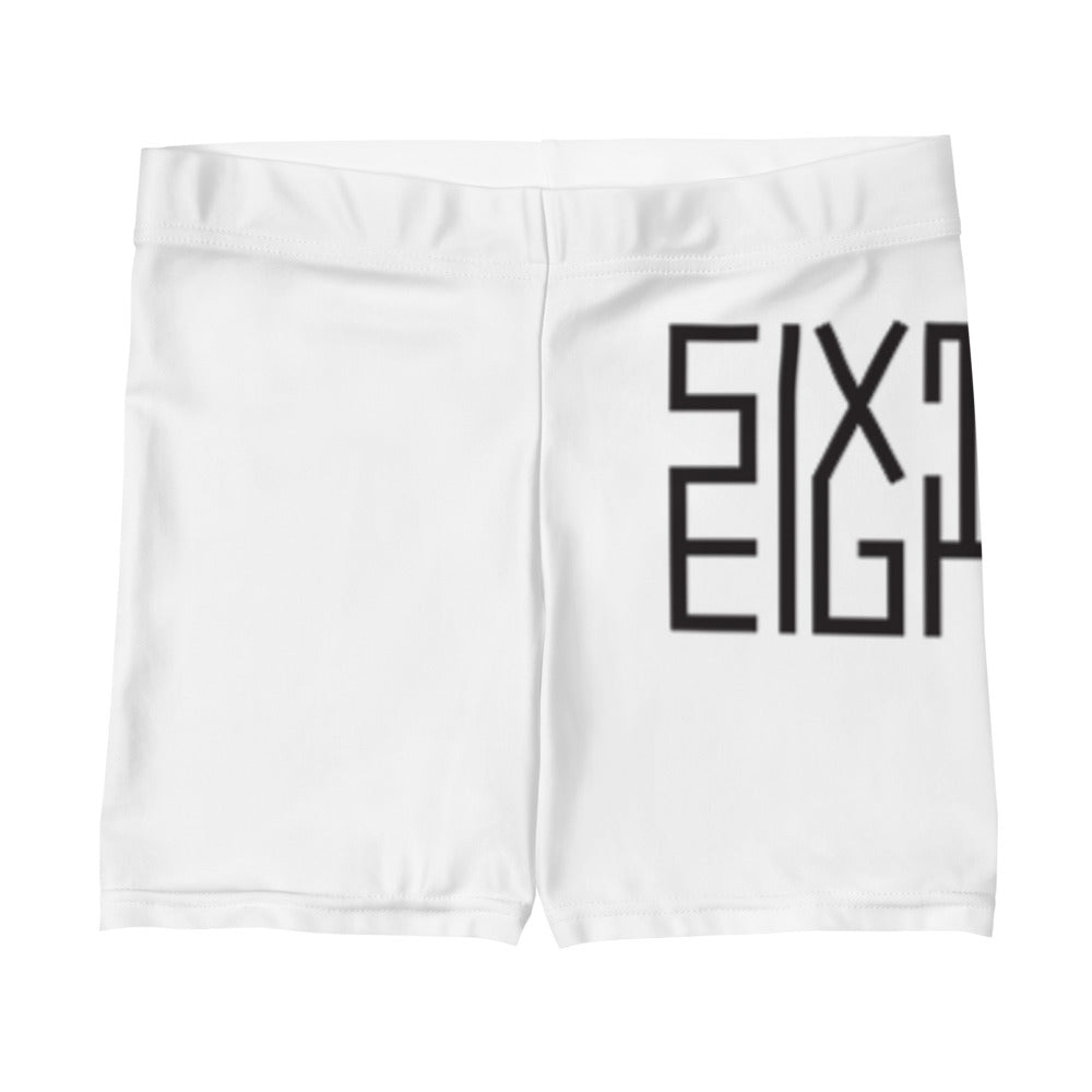 Sixty Eight 93 Logo Black & White Women's Shorts