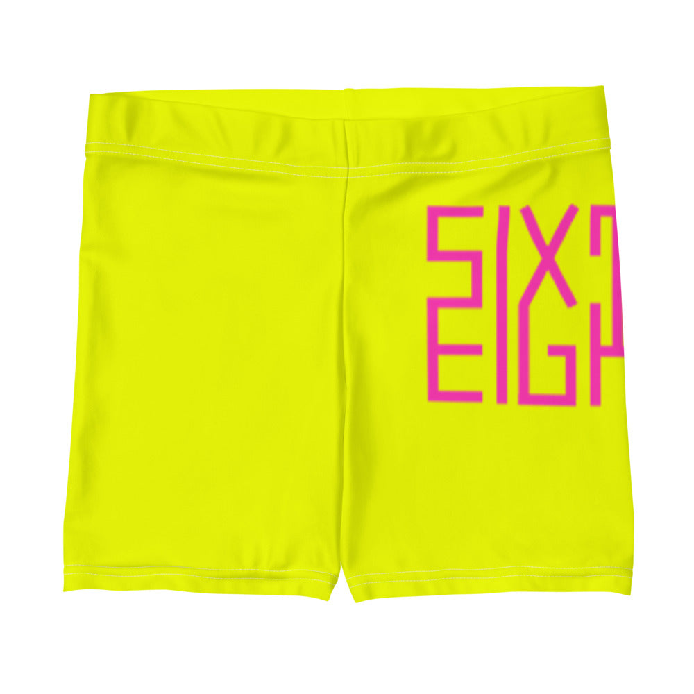 Sixty Eight 93 Logo Fuchsia Lemonade Women's Shorts