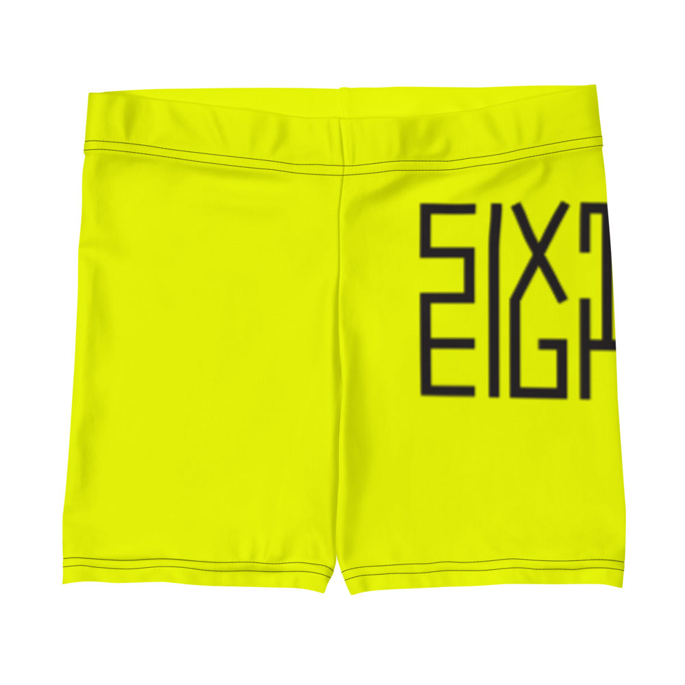 Sixty Eight 93 Logo Black Lemonade Women's Shorts