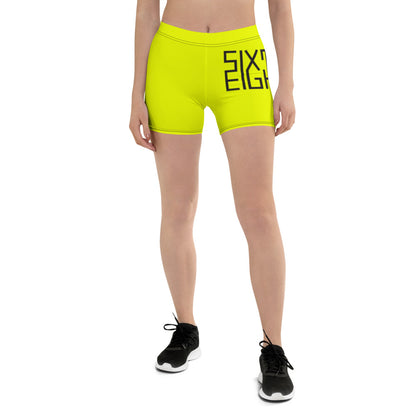 Sixty Eight 93 Logo Black Lemonade Women's Shorts