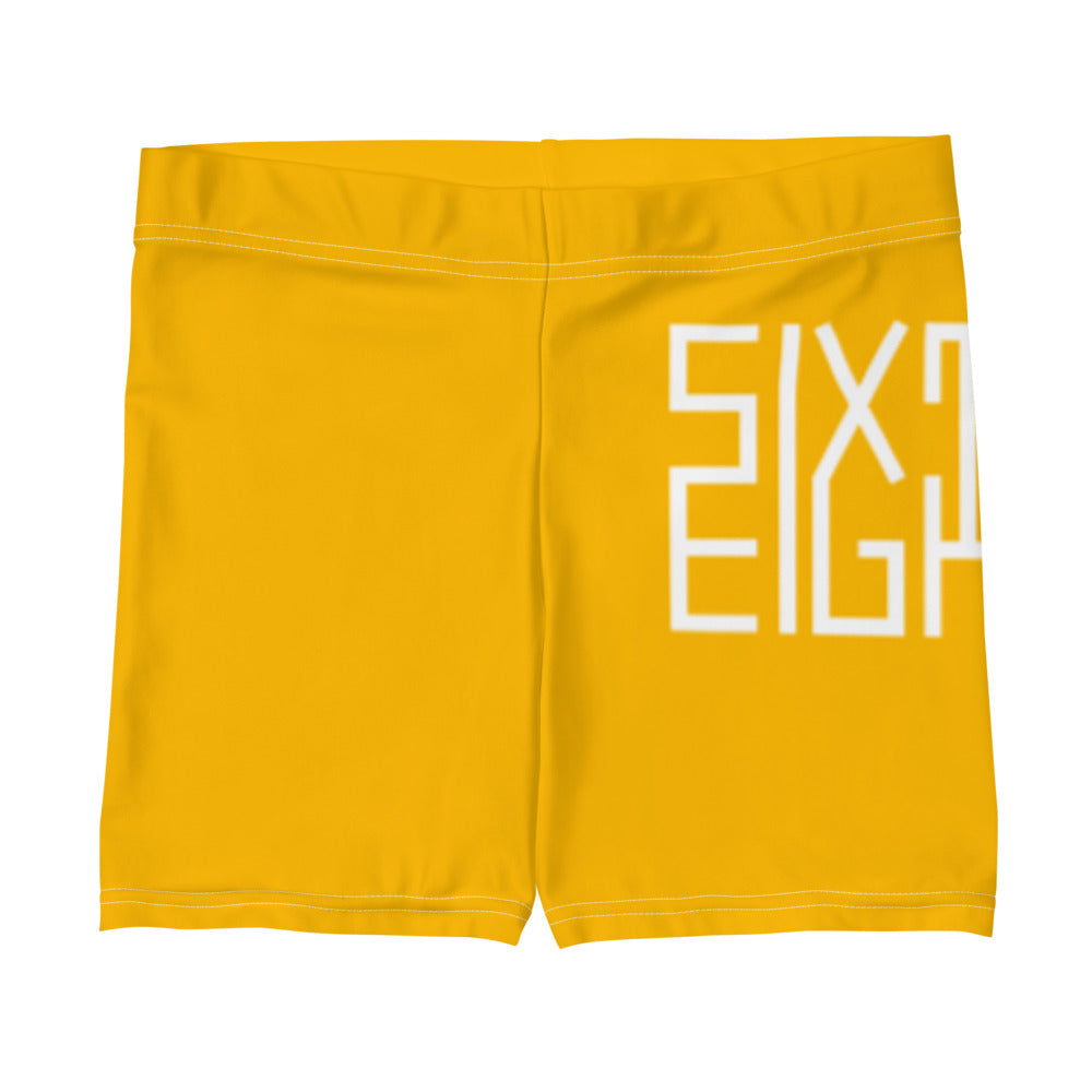 Sixty Eight 93 Logo White & Orange Women's Shorts