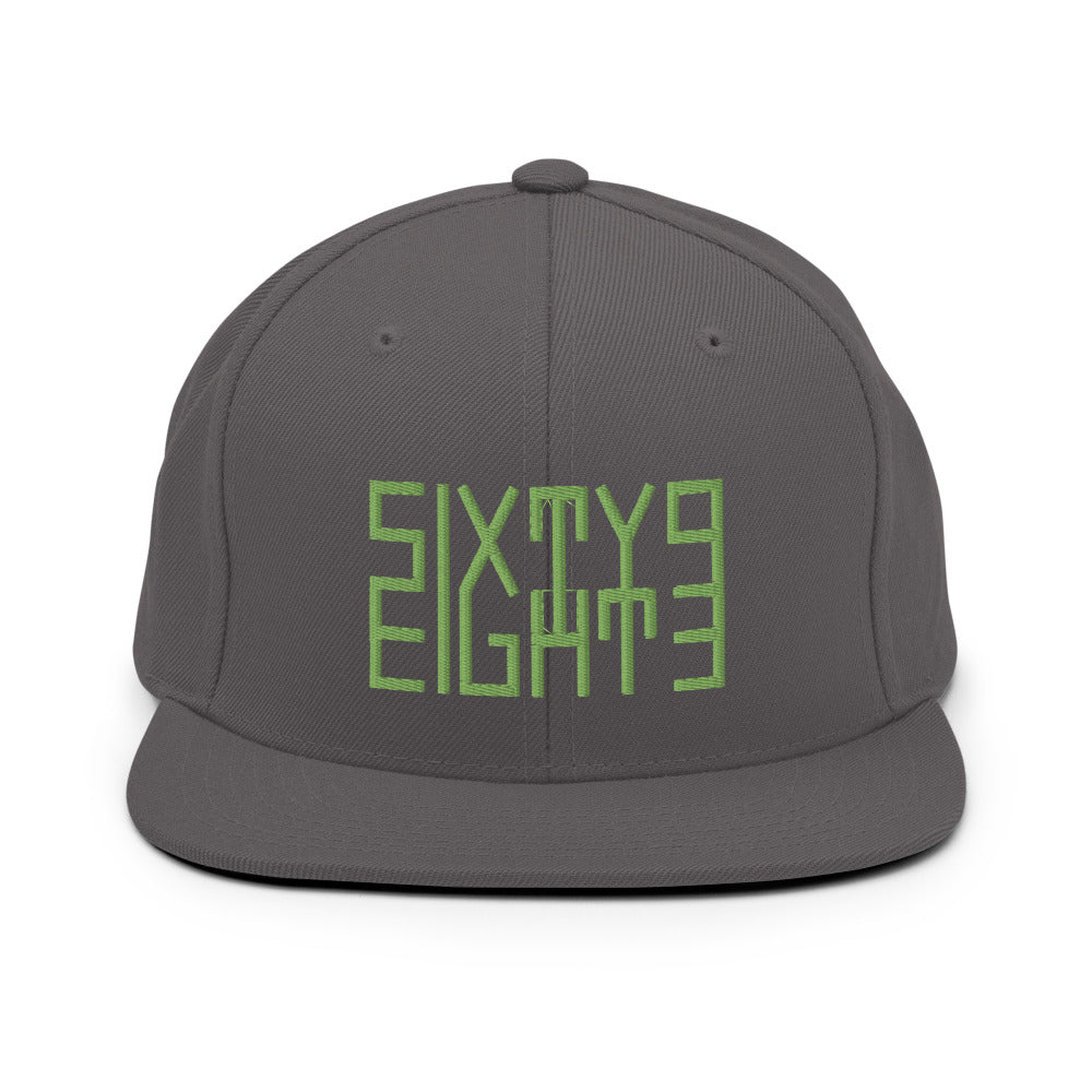 Sixty Eight 93 Logo Kiwi Green Snapback Hat