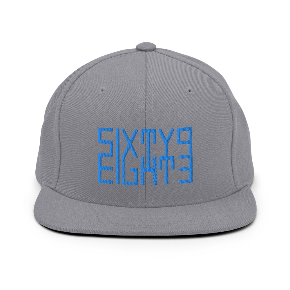 Sixty Eight 93 Logo Aqua Teal Snapback Hat