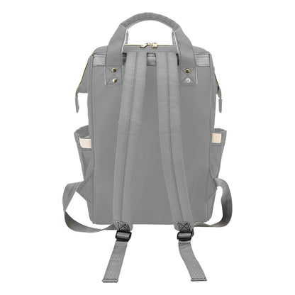 Sixty Eight 93 Logo White Grey Multi-Function BackPack