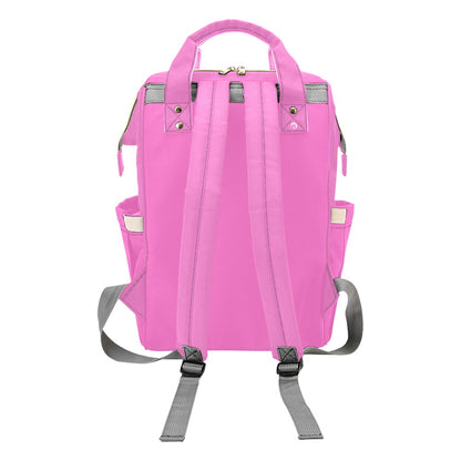 Sixty Eight 93 Logo White Pink Multi-Function BackPack