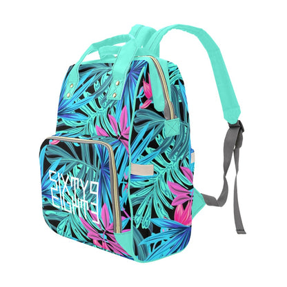 Sixty Eight 93 Logo White Tropical 1.0 Multi-Function BackPack