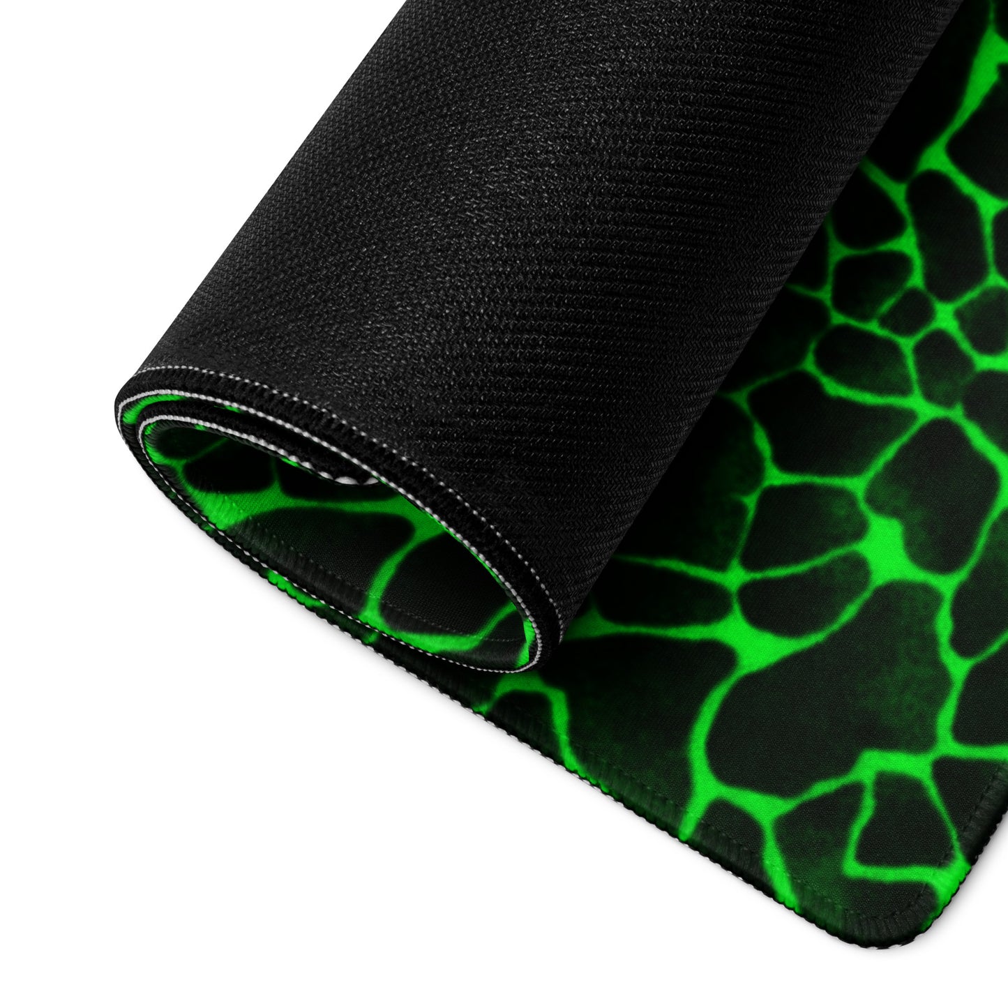 Sixty Eight 93 Logo White Boa Lime Green Gaming Mouse Pad
