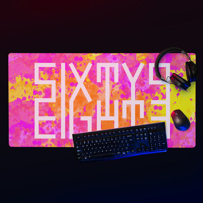 Sixty Eight 93 Logo White POY Gaming Mouse Pad