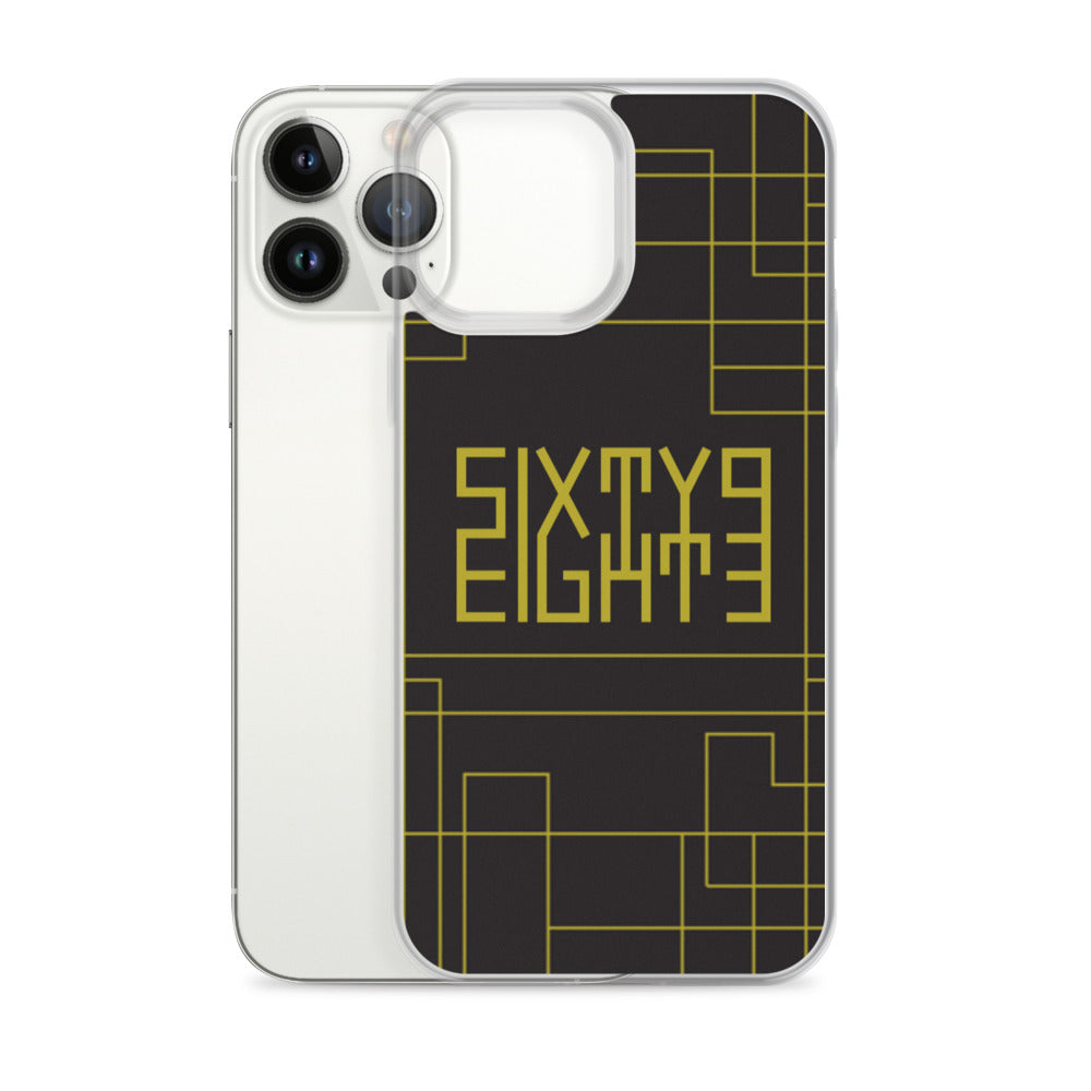 Sixty Eight 93 Logo Gold Maze iPhone Case