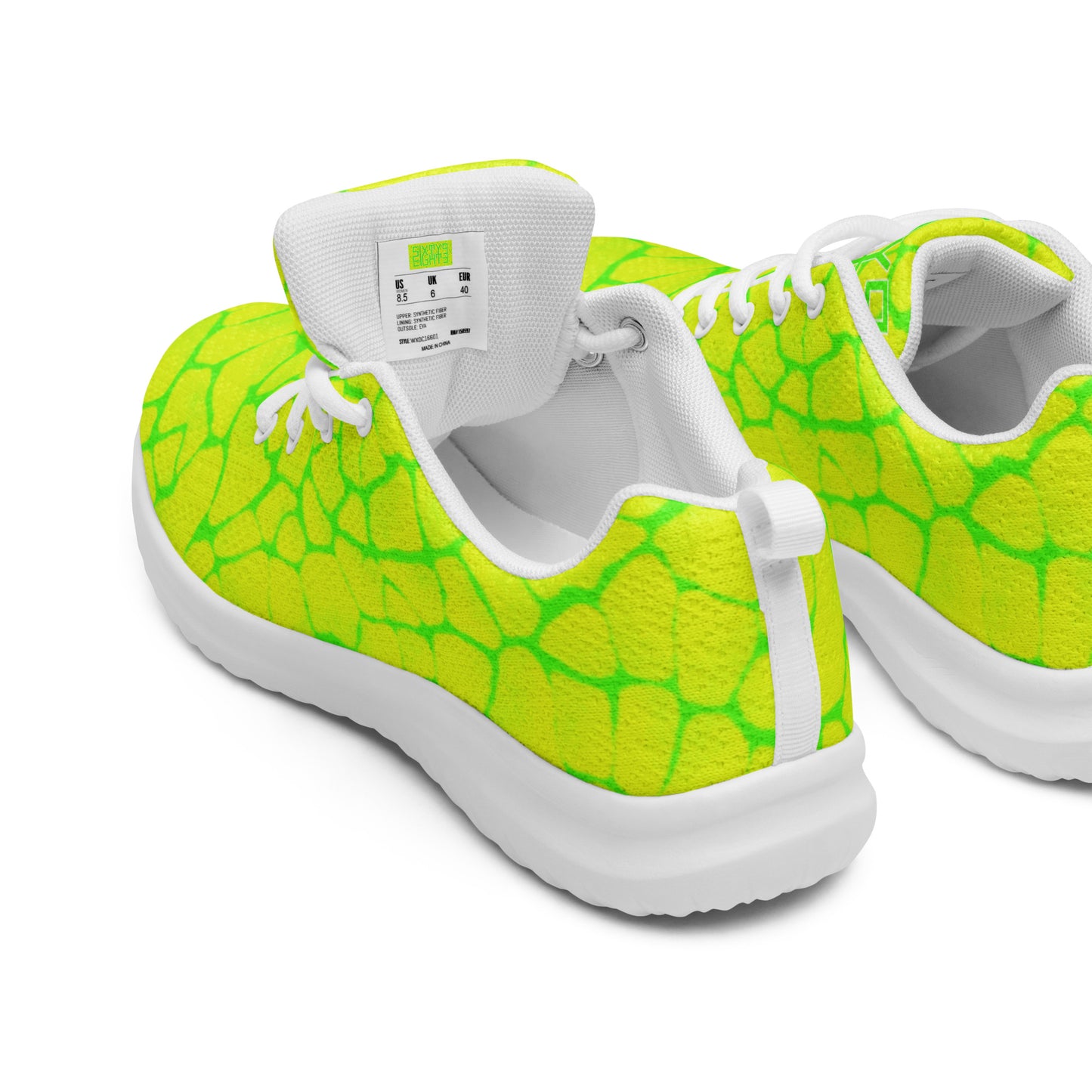 Sixty Eight 93 Logo Lime Green & White Boa Lemonade Lime Men's Athletic Shoes