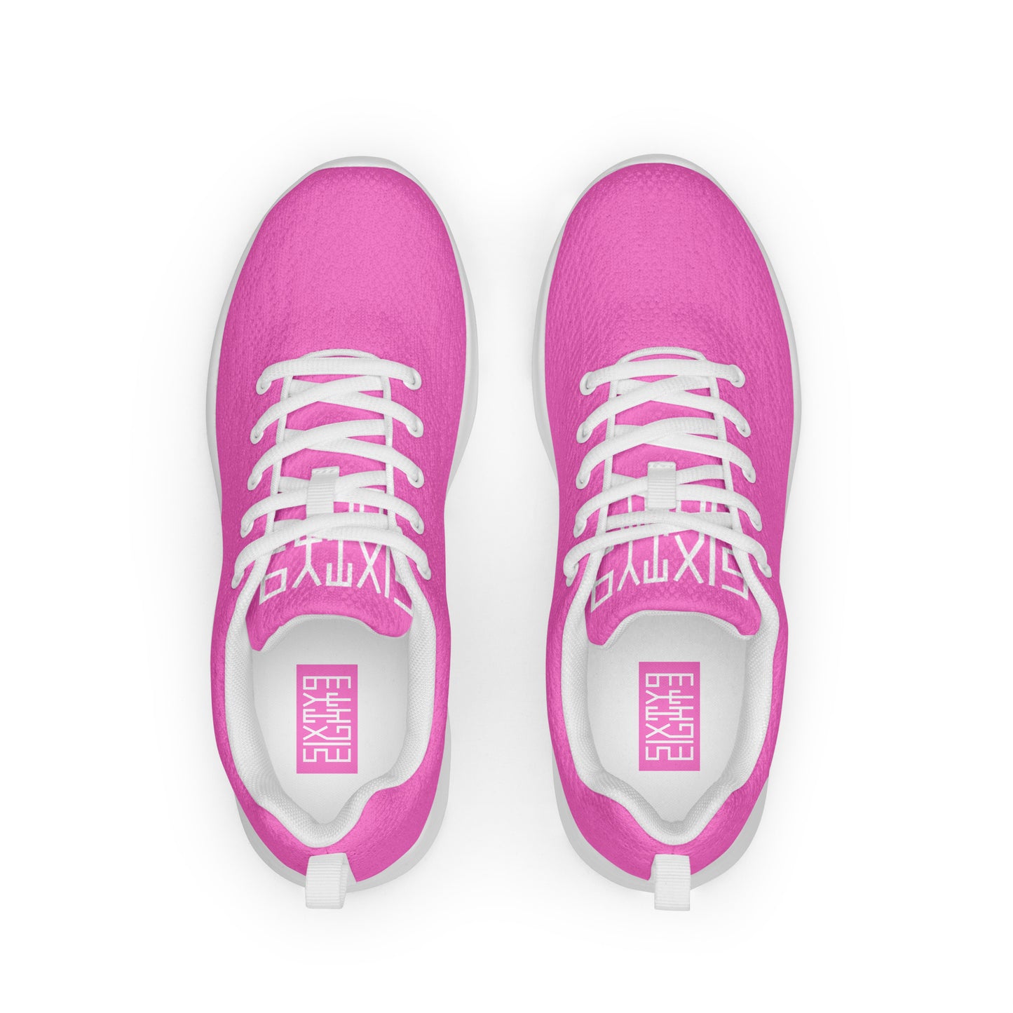 Sixty Eight 93 Logo White Pink Men’s Athletic Shoes