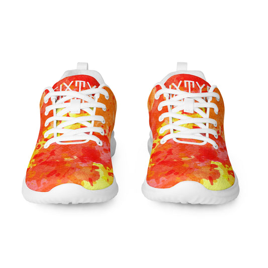 Sixty Eight 93 Logo White Sunburst Men’s Athletic Shoes