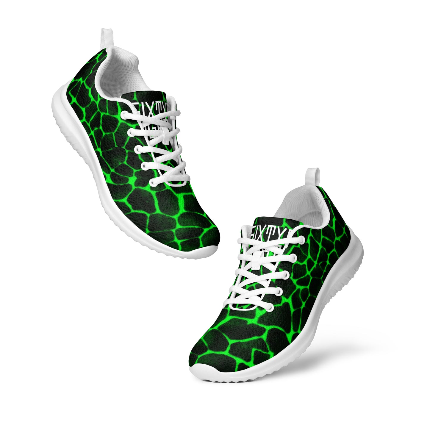 Sixty Eight 93 Logo White Boa Lime Green Men’s Athletic Shoes