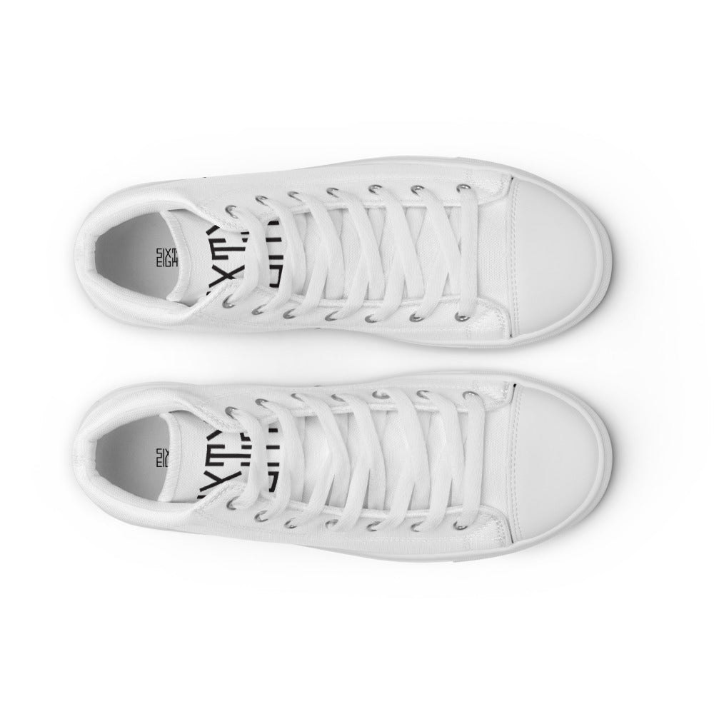 Sixty Eight 93 Logo Black White Men's High Top Shoes