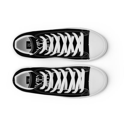 Sixty Eight 93 Logo White Black Men's High Top Shoes