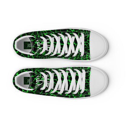 Sixty Eight 93 Logo White Boa Black Lime Men's High Top Shoes