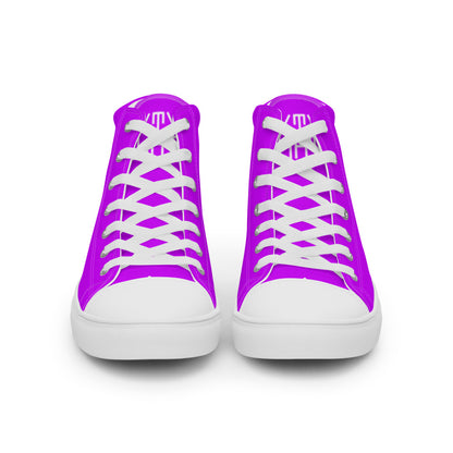 Sixty Eight 93 Logo White Purple Men's High Top Shoes