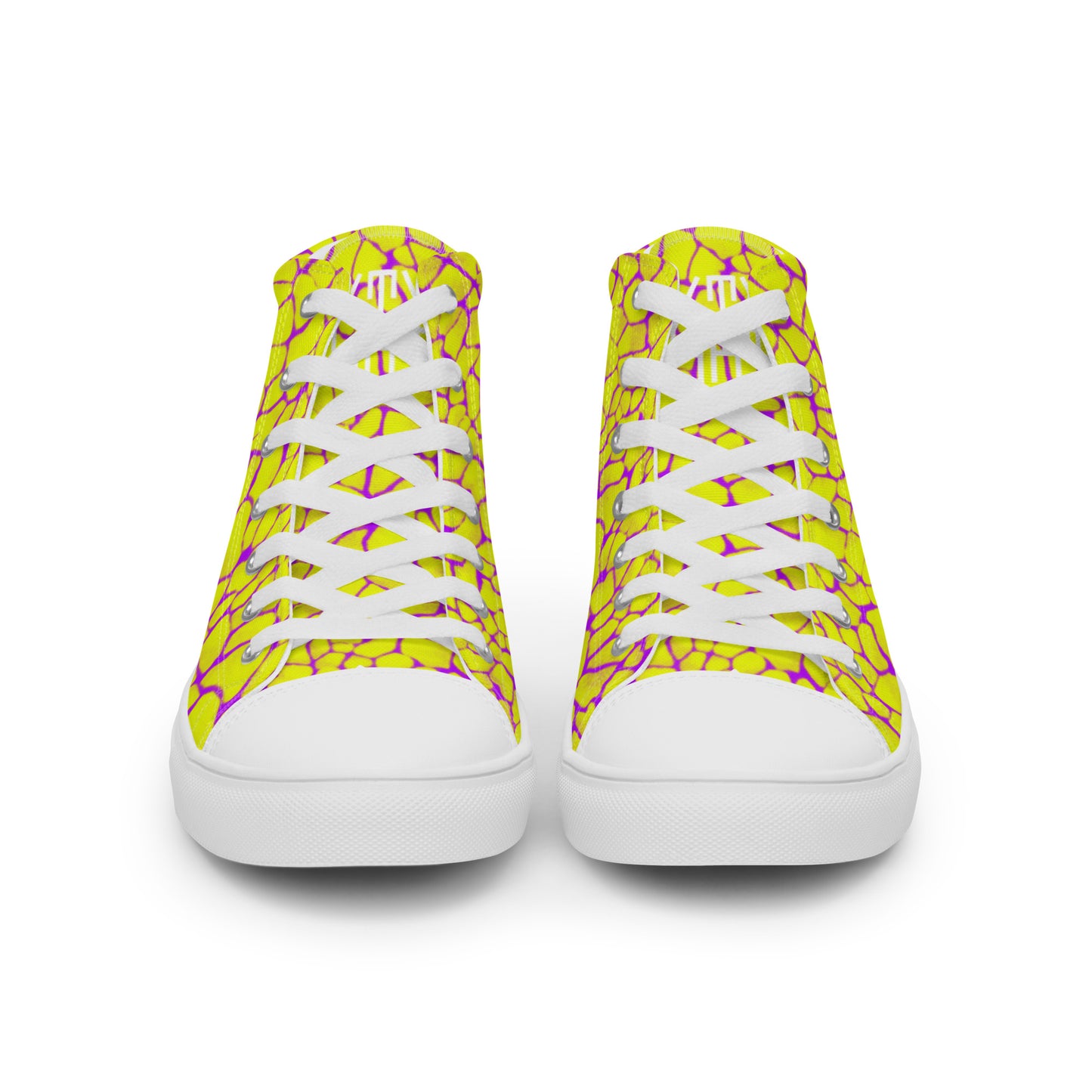 Sixty Eight 93 Logo White Boa Gold Rush Purple Men's High Top Shoes