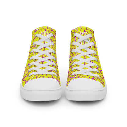 Sixty Eight 93 Logo White Boa Gold Rush Purple Men's High Top Shoes